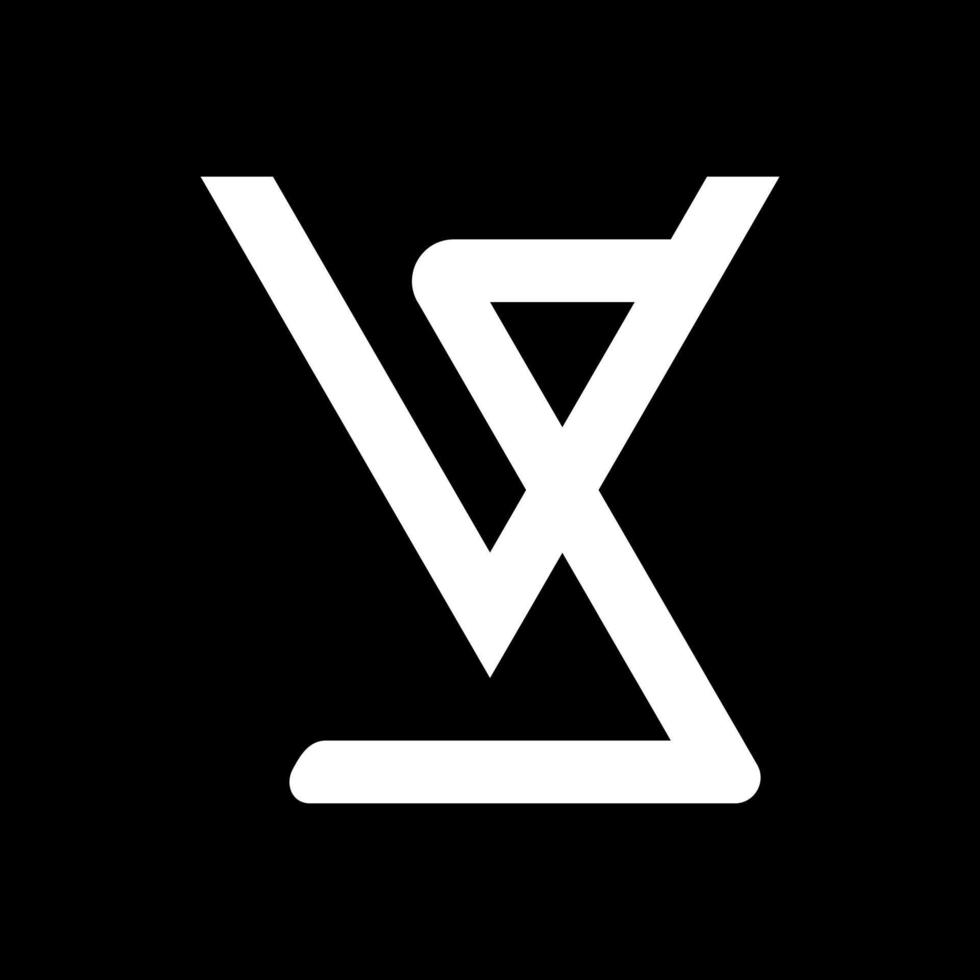 vs création de logo de lettre simple, lettre vs logo vecteur
