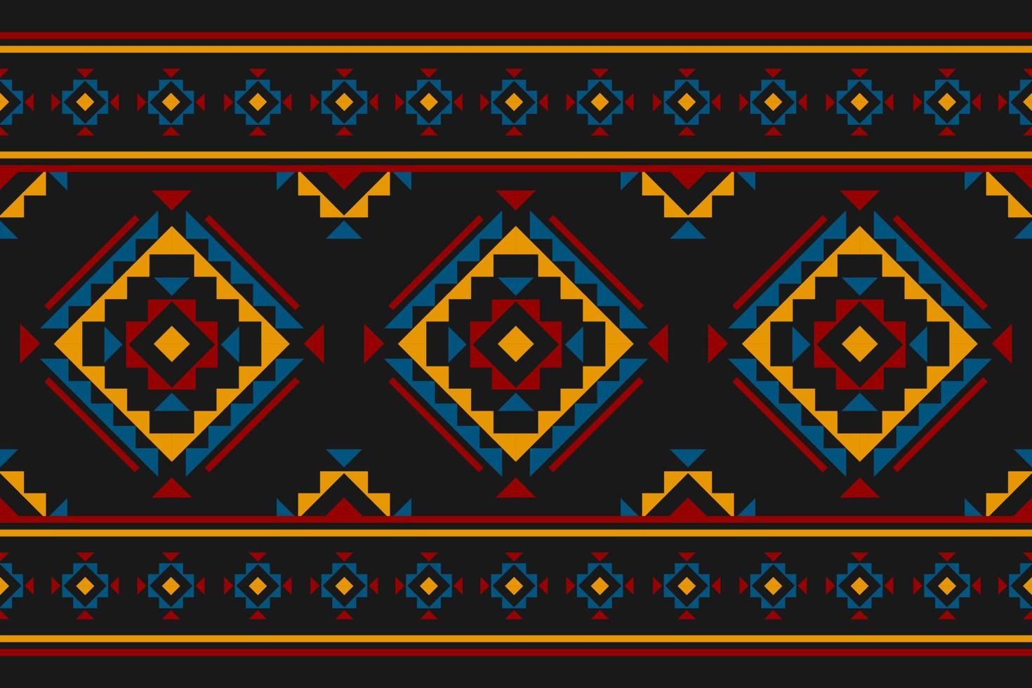 tapis ethnique motif tribal art. motif géométrique sans couture ethnique en tribal. façon mexicaine. vecteur