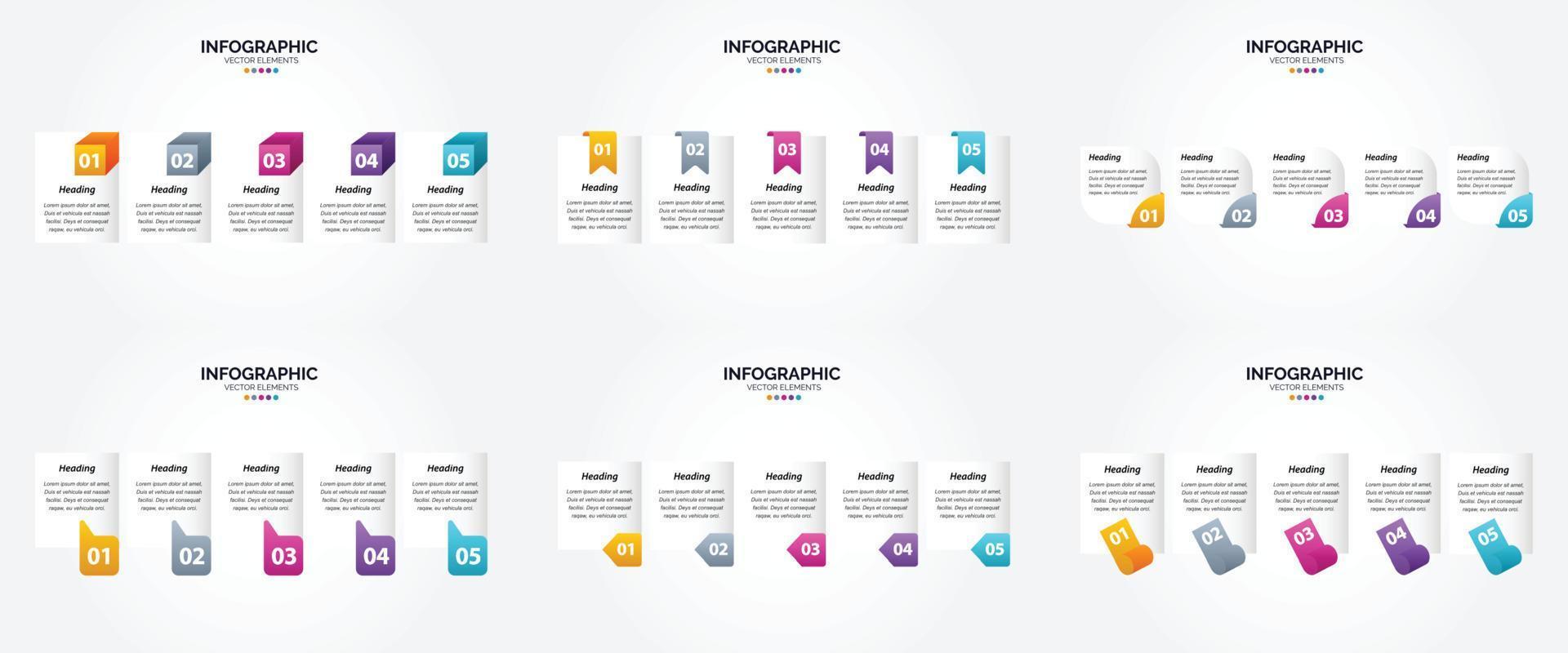 cet ensemble d'infographies vectorielles est idéal pour la publicité dans une brochure. prospectus. ou magazine. vecteur