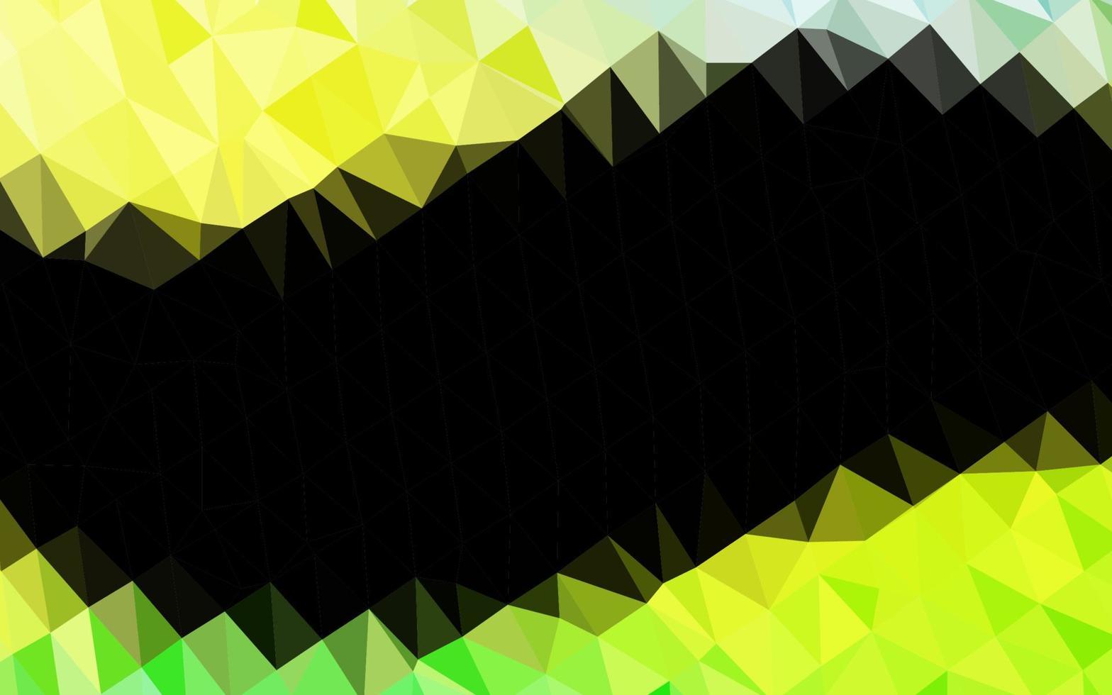texture polygonale abstraite de vecteur vert clair, jaune.