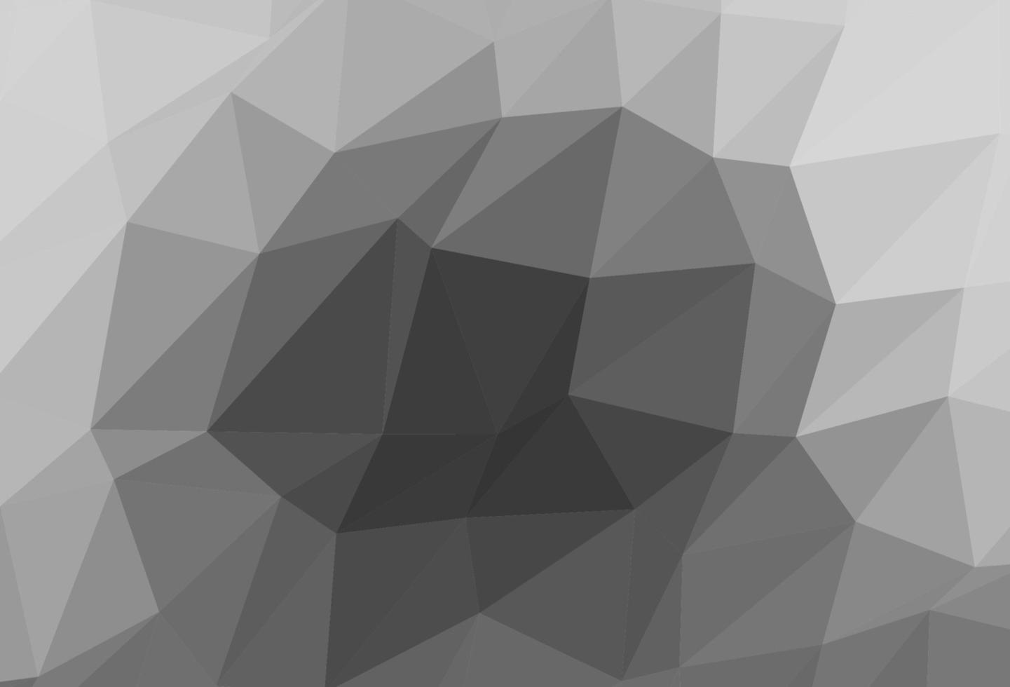 argent clair, couverture low poly vectorielle grise. vecteur