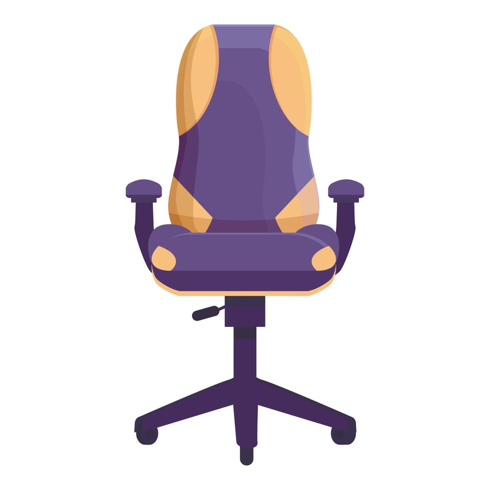 vecteur de dessin animé d'icône de fauteuil de joueur. mobilier de jeu