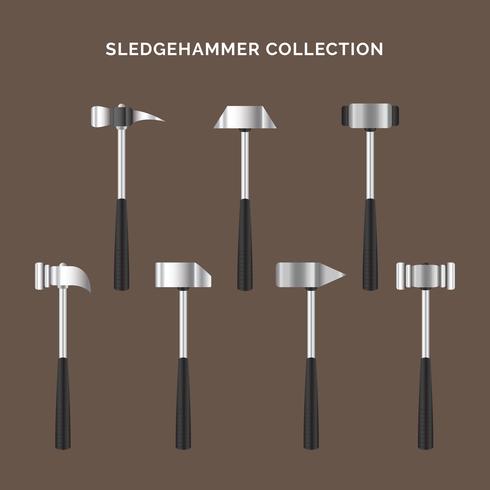 Ensemble de collection Sledgehammer vecteur