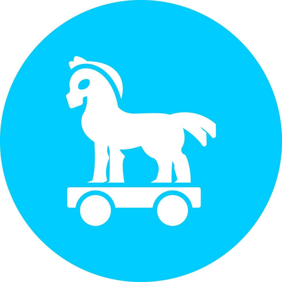 icône de vecteur de cheval de troie