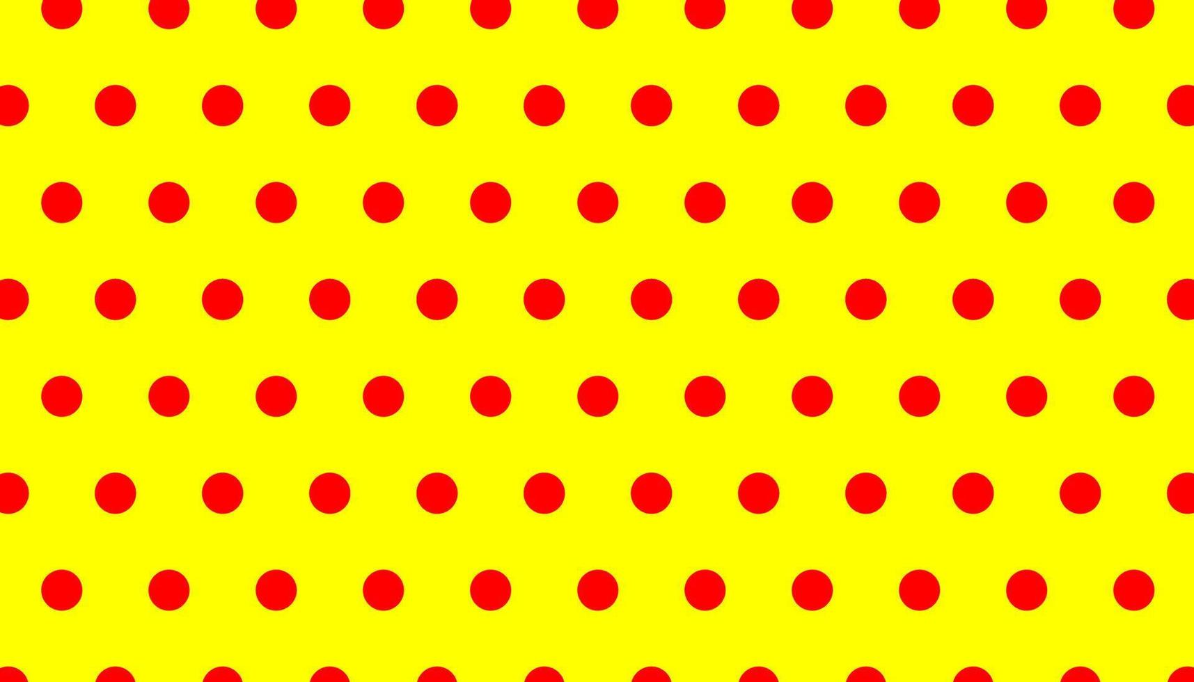 vecteur de motif gros pois rouge et jaune