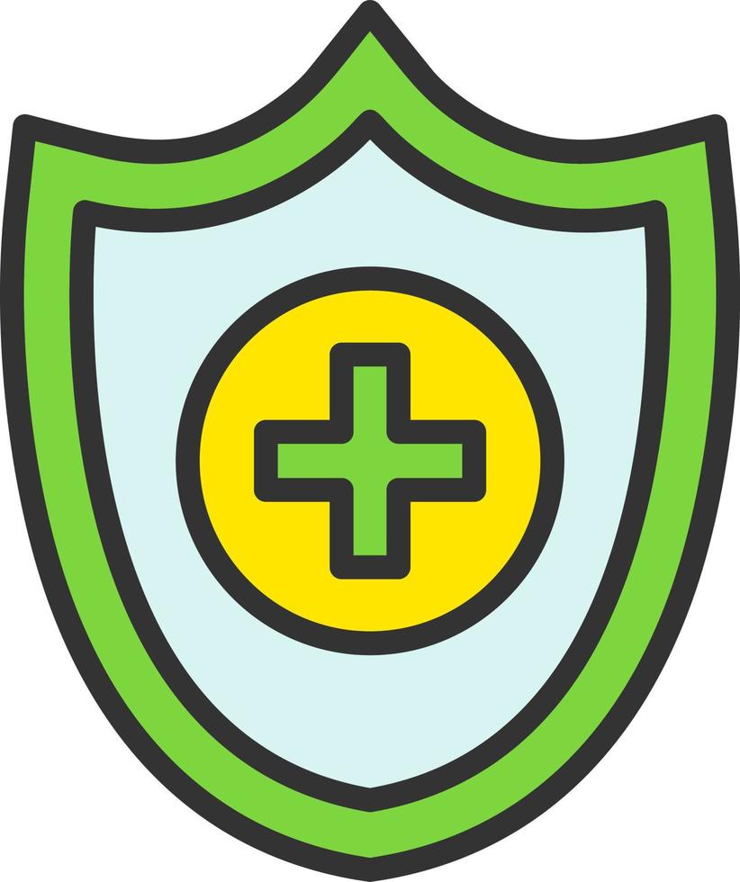 icône de vecteur de protection de la santé