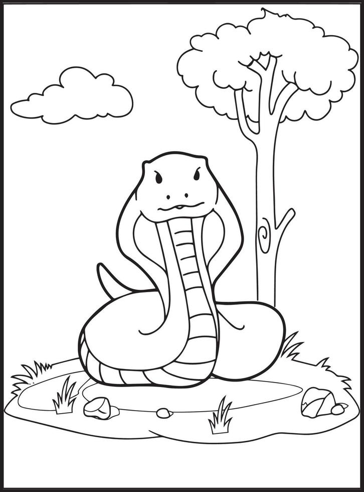 coloriages de reptiles vecteur