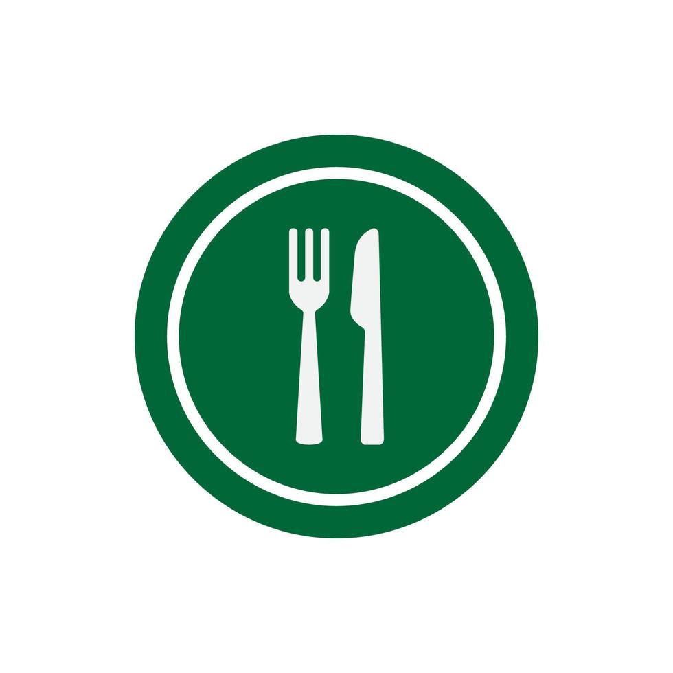 fourchette et couteau icône illustration vectorielle vecteur