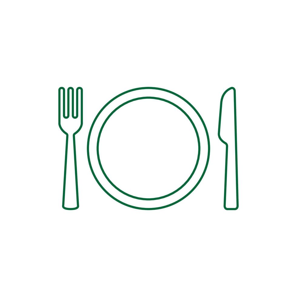 fourchette et couteau icône illustration vectorielle vecteur