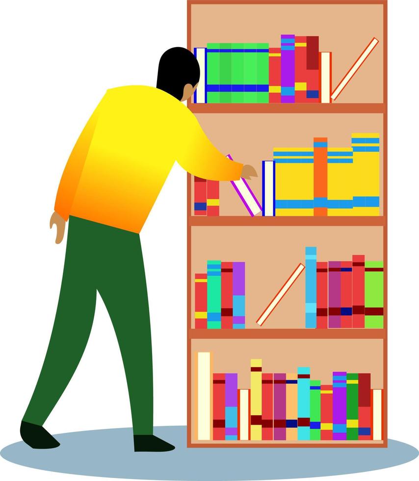 concept de passe-temps de lecture, éducation, littérature, jeu d'icônes de bibliothèque différents formats, concept simple d'icône de bibliothèque vecteur
