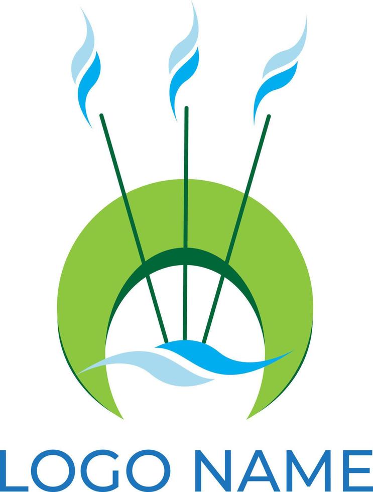 logo d'aromathérapie icône vecteur conception pro