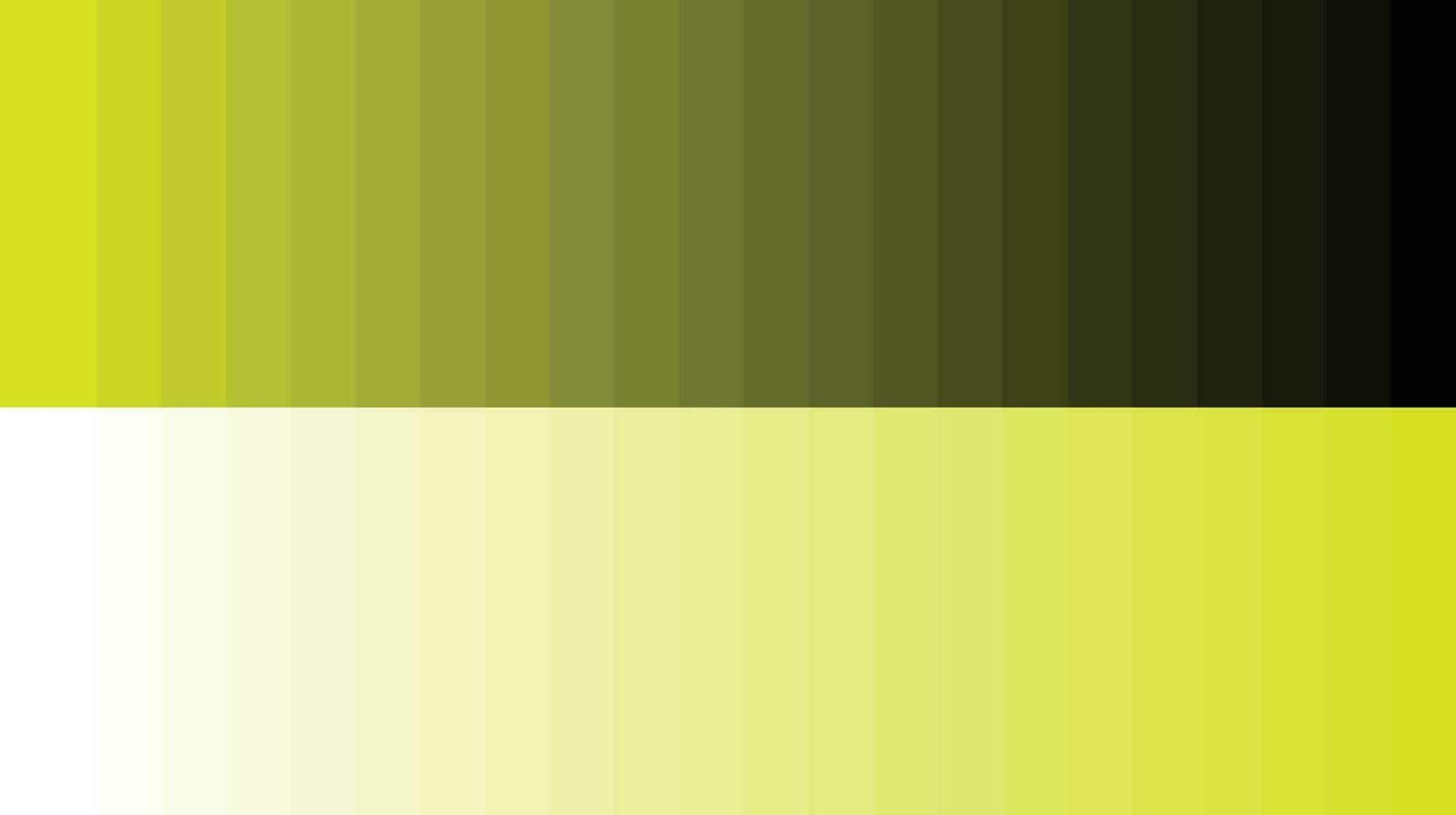 palette de couleurs jaune vecteur