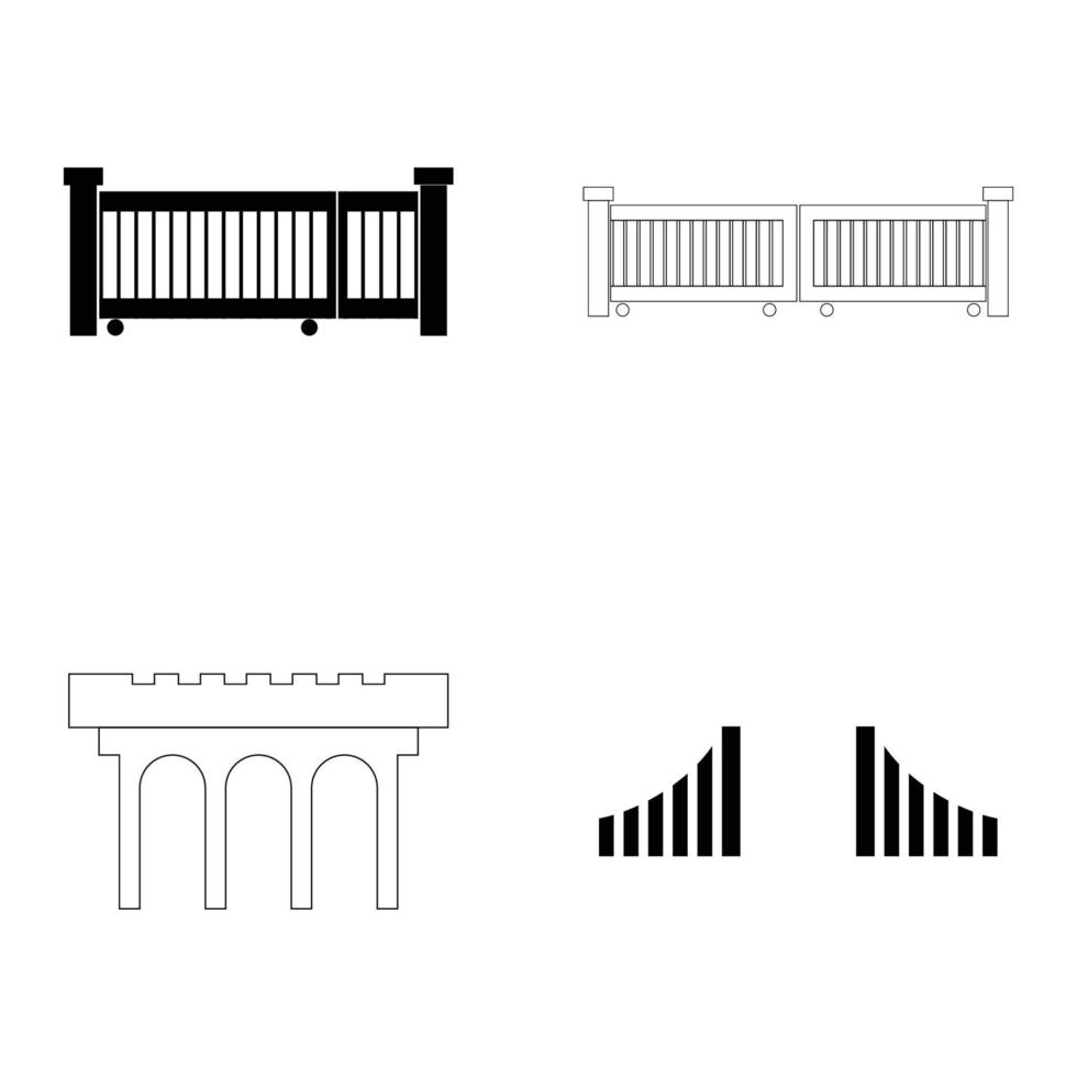 conception d'illustration d'icône de porte simple vecteur