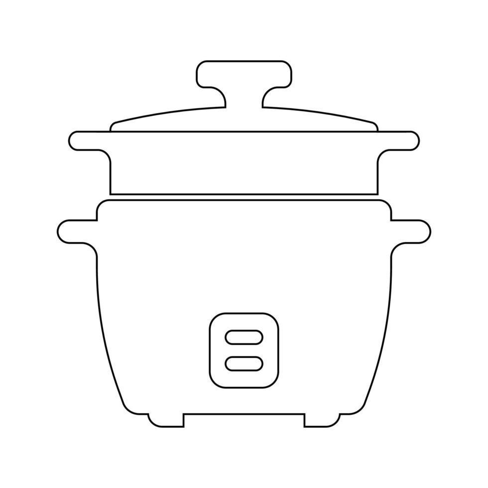 vecteur d'icône de cuiseur à riz