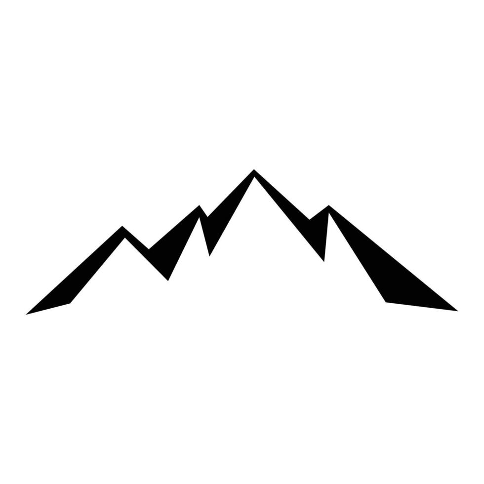 vecteur d'icône de montagne