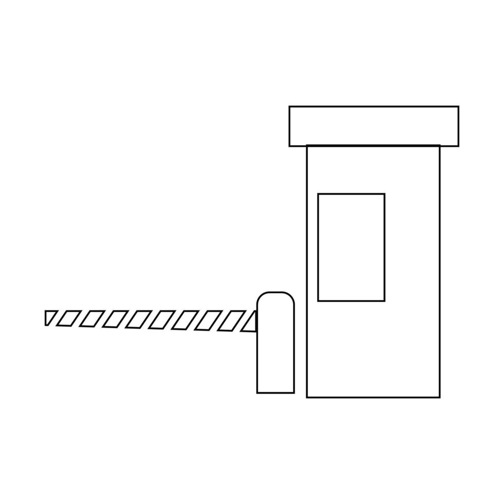 conception d'illustration d'icône de porte simple vecteur