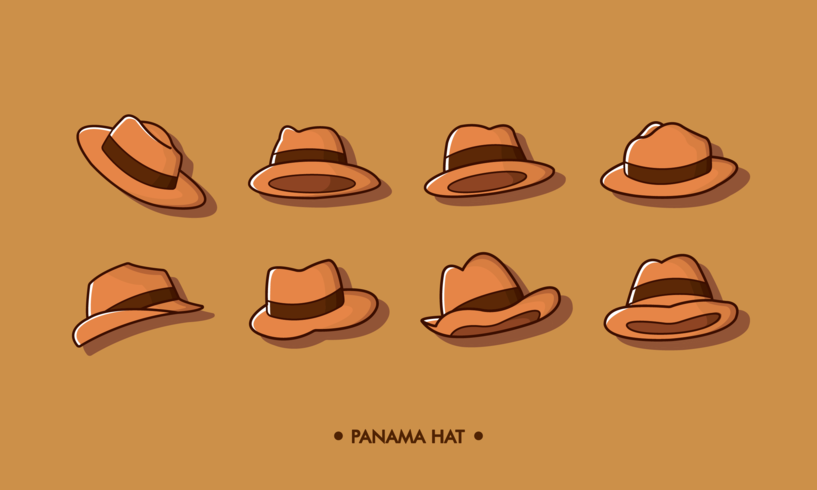 Vecteur de chapeau de Panama gratuit