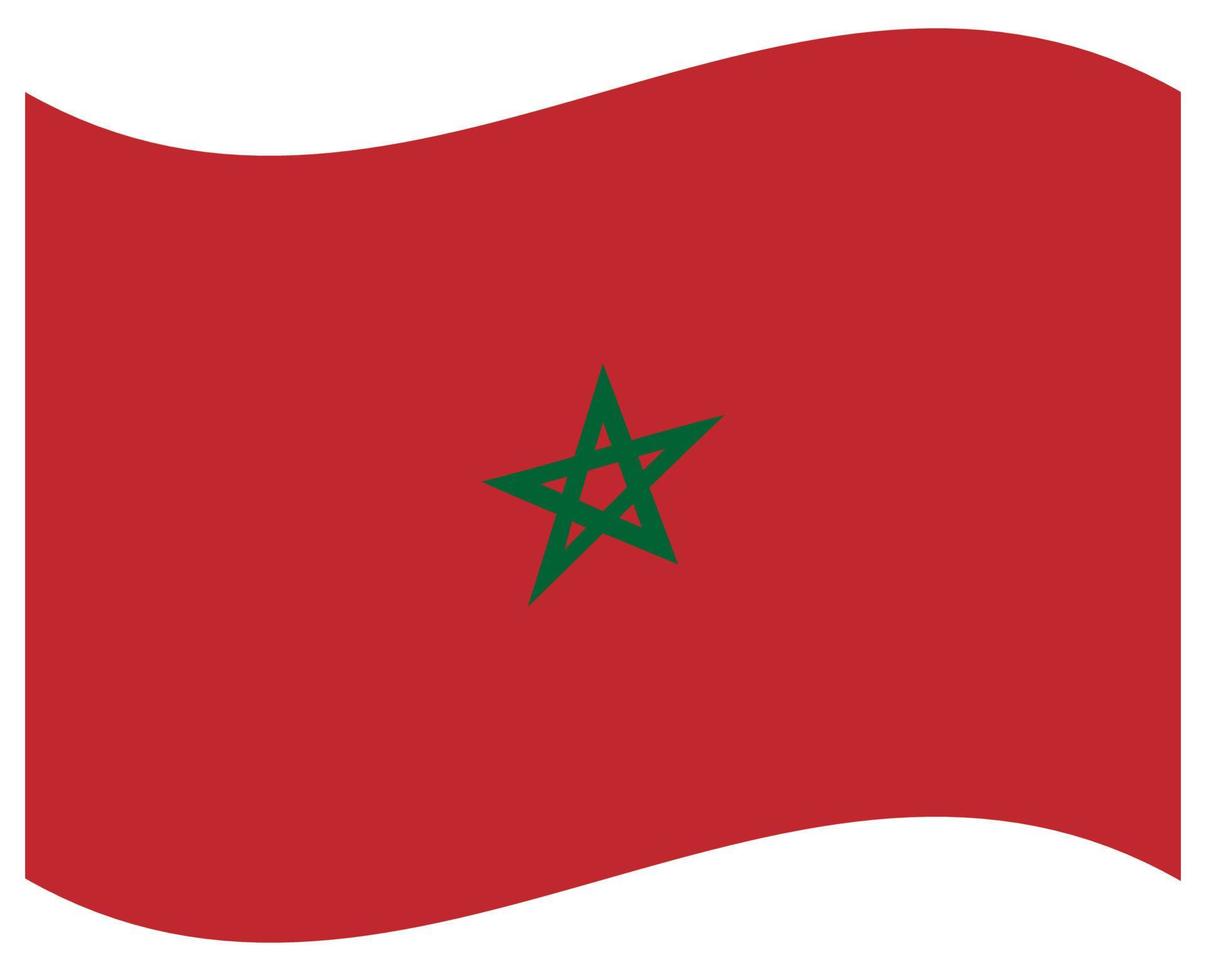 drapeau national du maroc - icône de couleur plate. vecteur