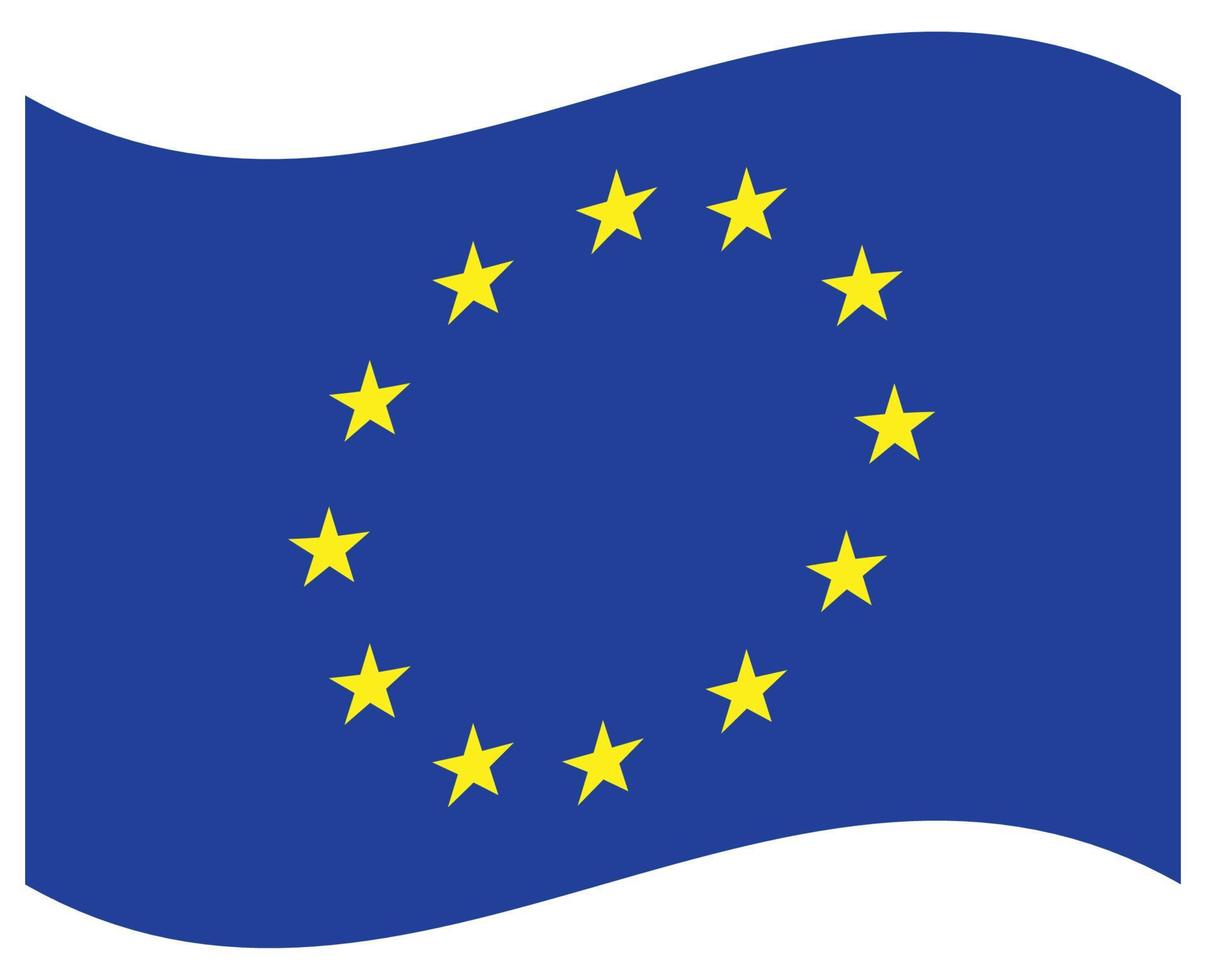 drapeau national de l'union européenne - icône de couleur plate. vecteur