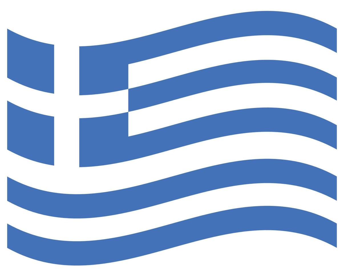 drapeau national de la grèce - icône de couleur plate. vecteur