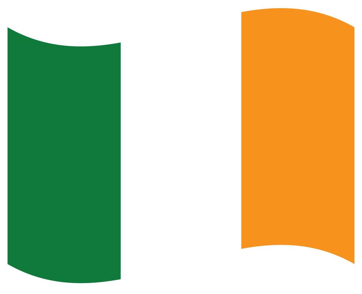 drapeau national de l'irlande - icône de couleur plate. vecteur