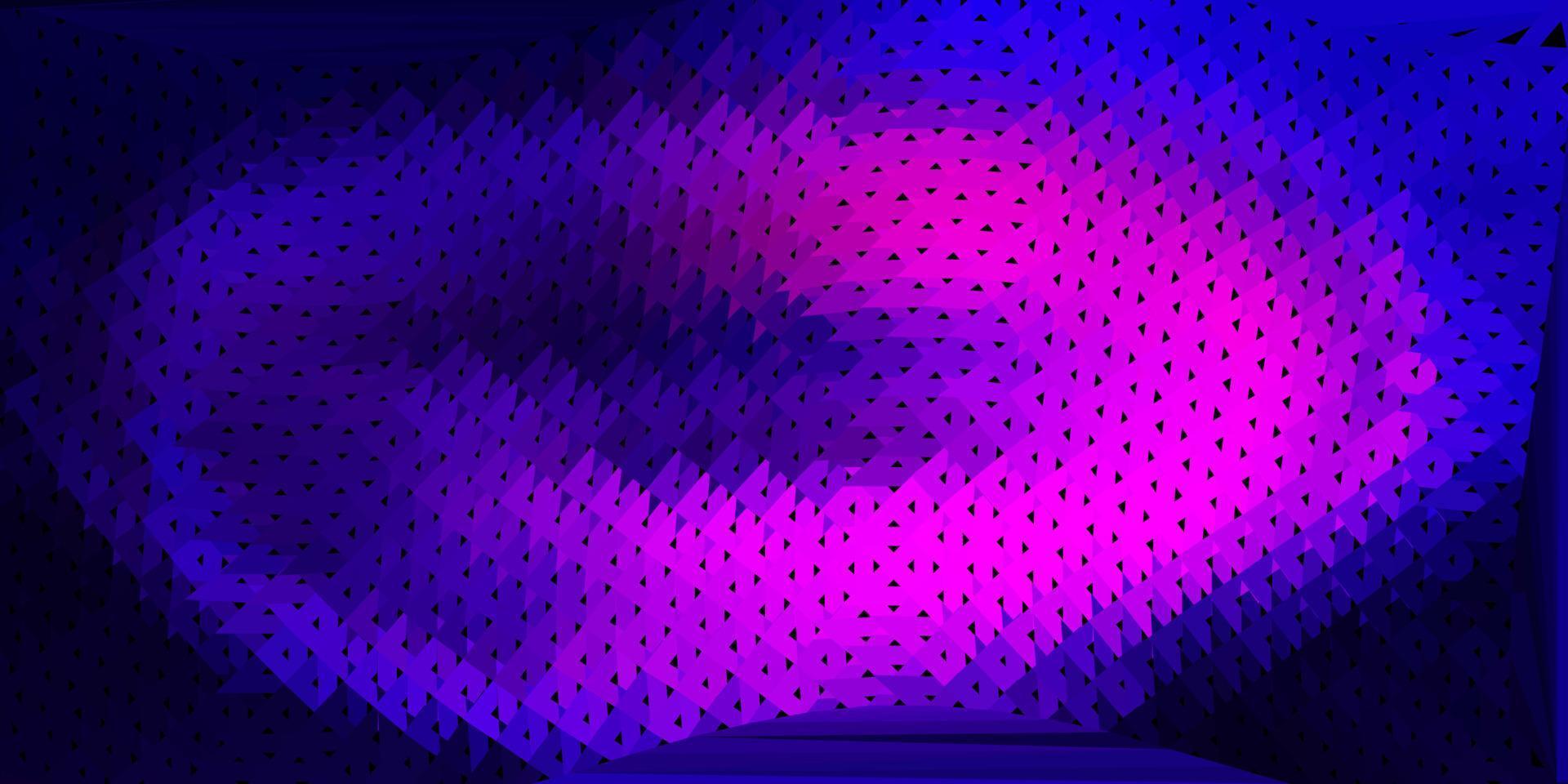 conception de mosaïque triangle vecteur violet foncé.