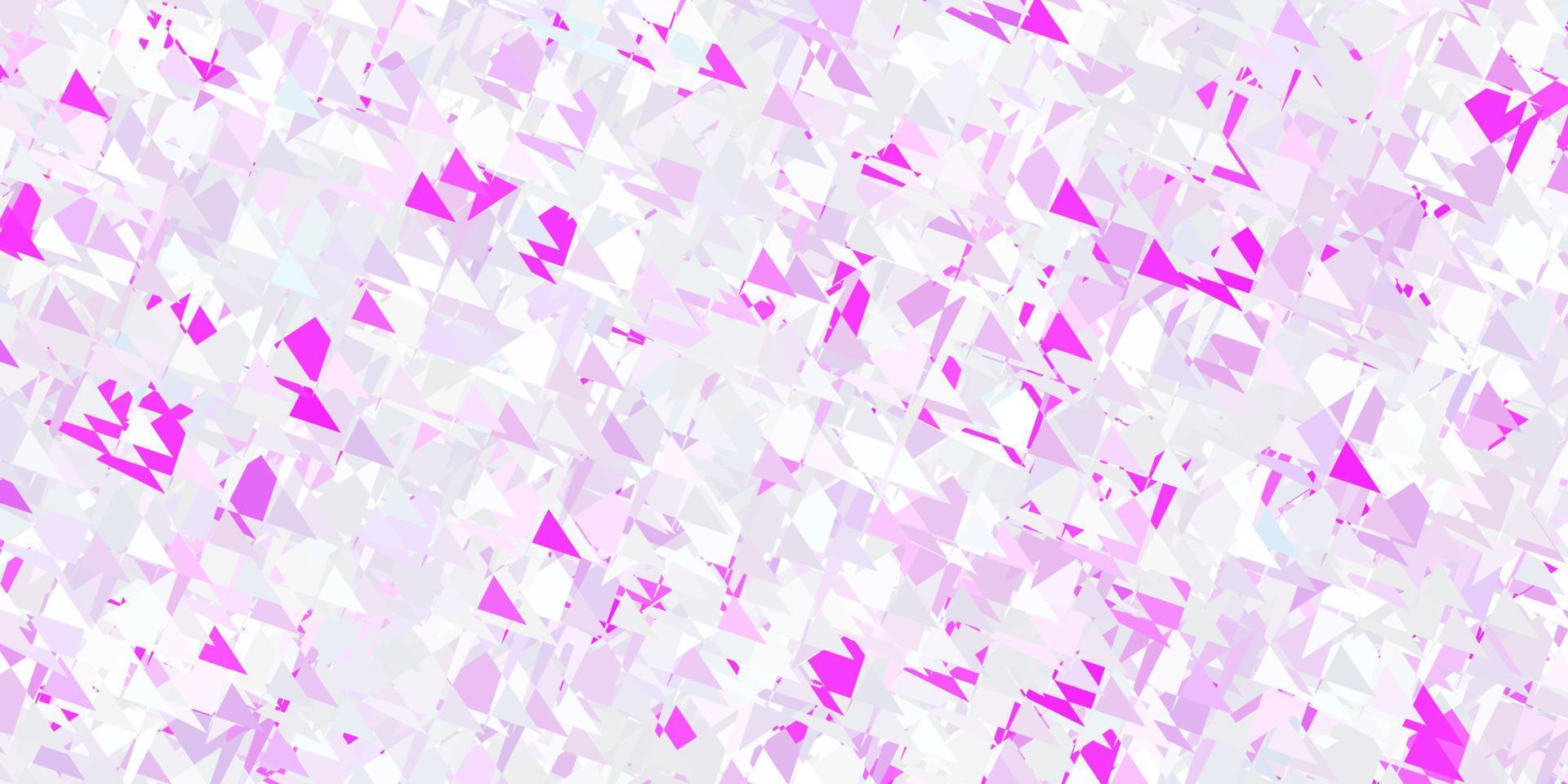 fond de vecteur violet clair avec des triangles.