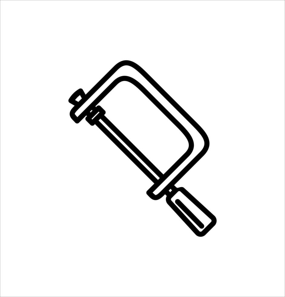 modèle de logo d'illustration vectorielle d'icône de scie à main à de nombreuses fins. isolé sur fond blanc. vecteur