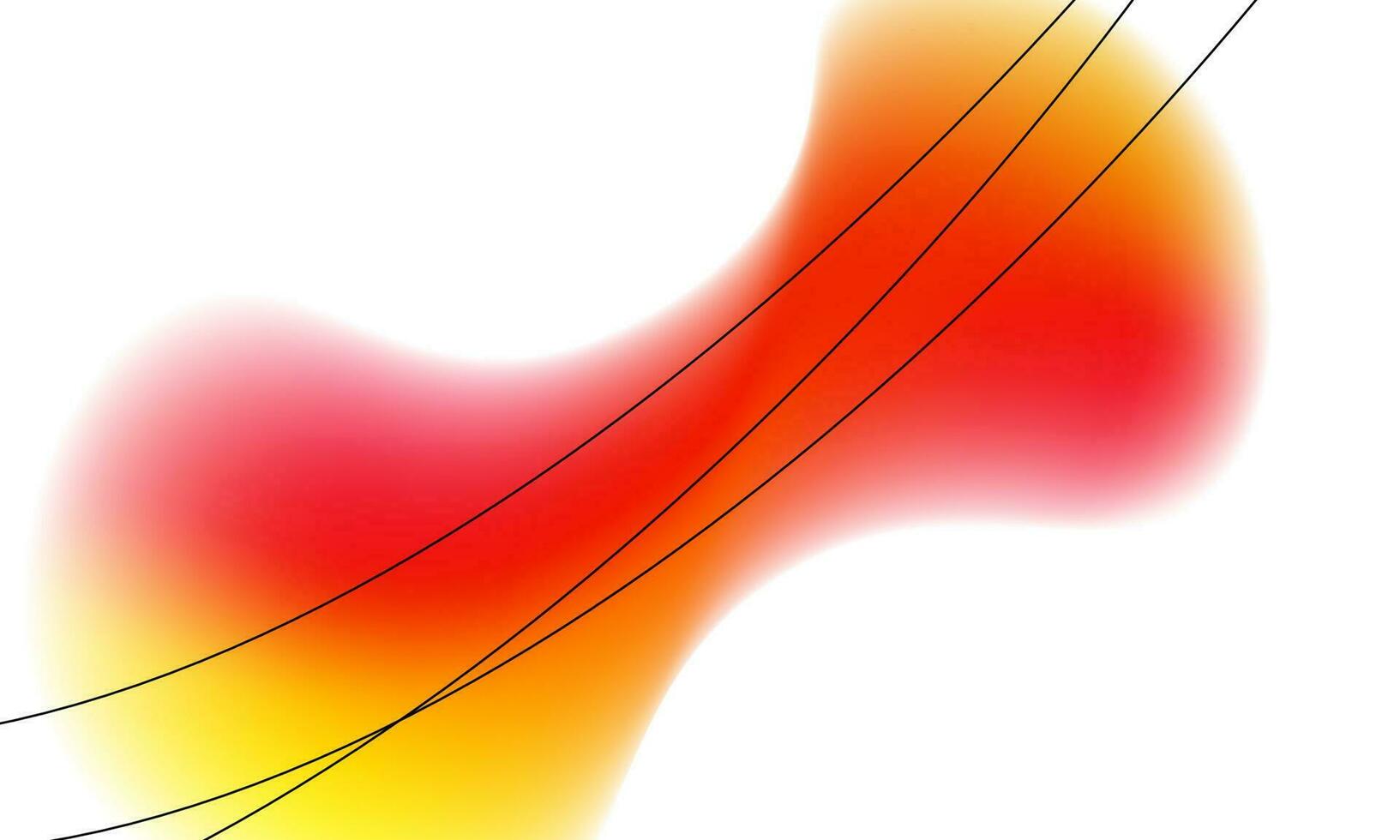 vecteur abstrait dégradé fluide rouge et jaune avec fond blanc. conception de modèle pour les médias sociaux, carte, bannière