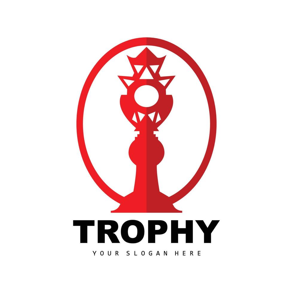 logo du trophée du championnat, conception du trophée du vainqueur du prix du champion, modèle d'icône vectorielle vecteur