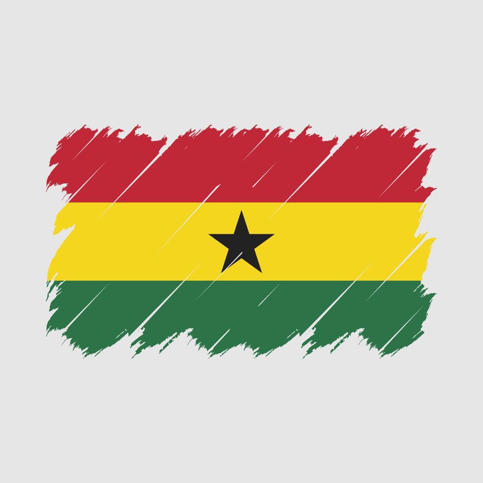 vecteur de brosse drapeau ghana