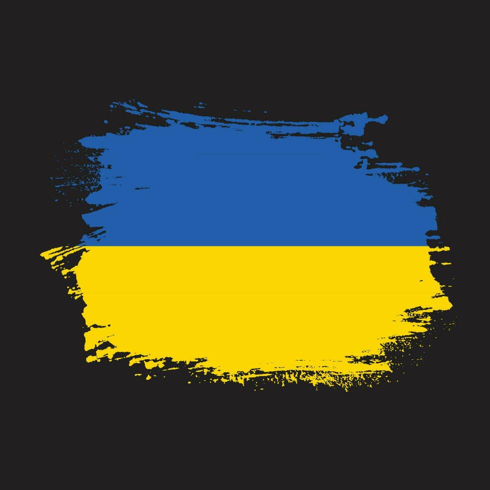 drapeau grunge ukraine abstrait vecteur