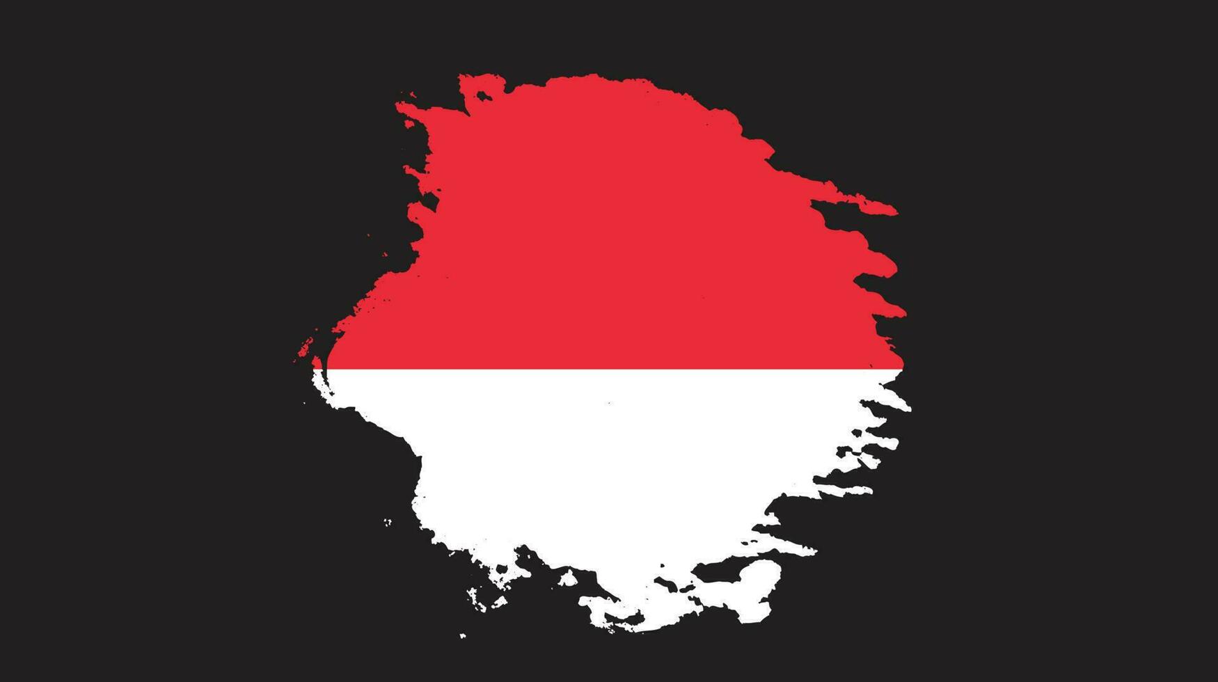 vecteur de drapeau indonésie coup de pinceau