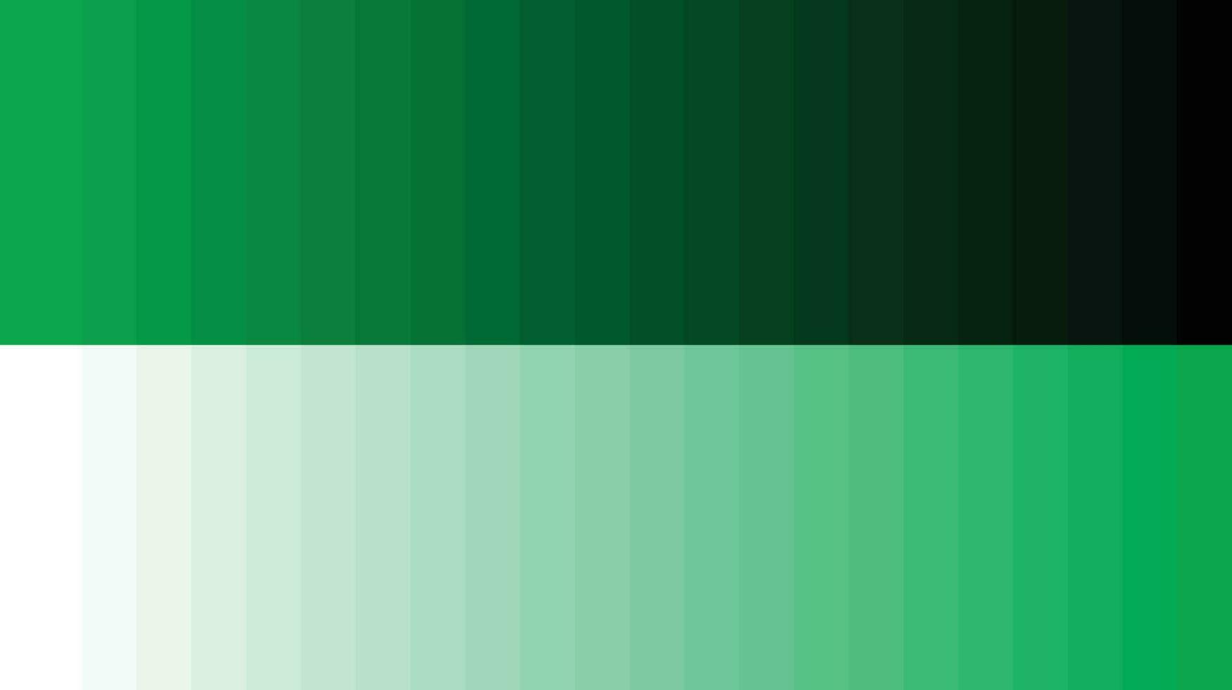 palette de couleurs vert vecteur