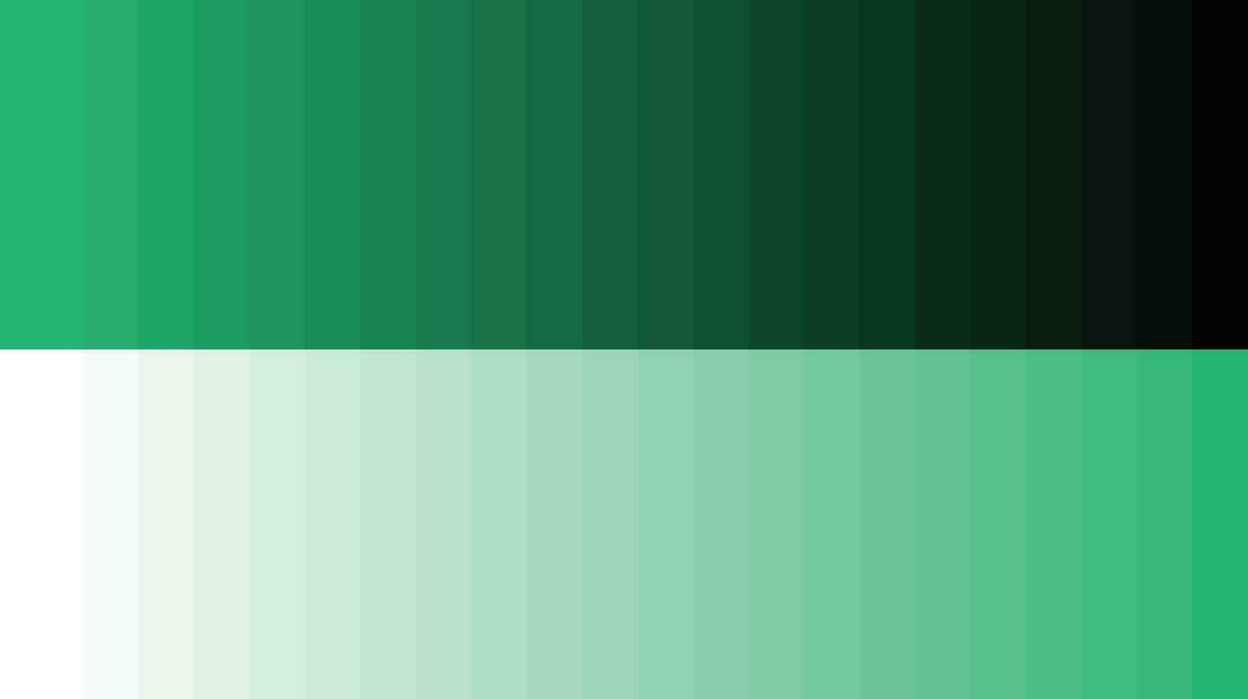 palette de couleurs vert vecteur