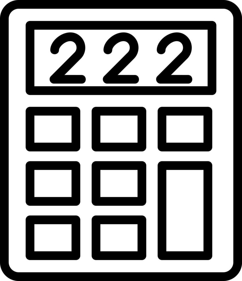 conception d'icône de vecteur de calculatrice