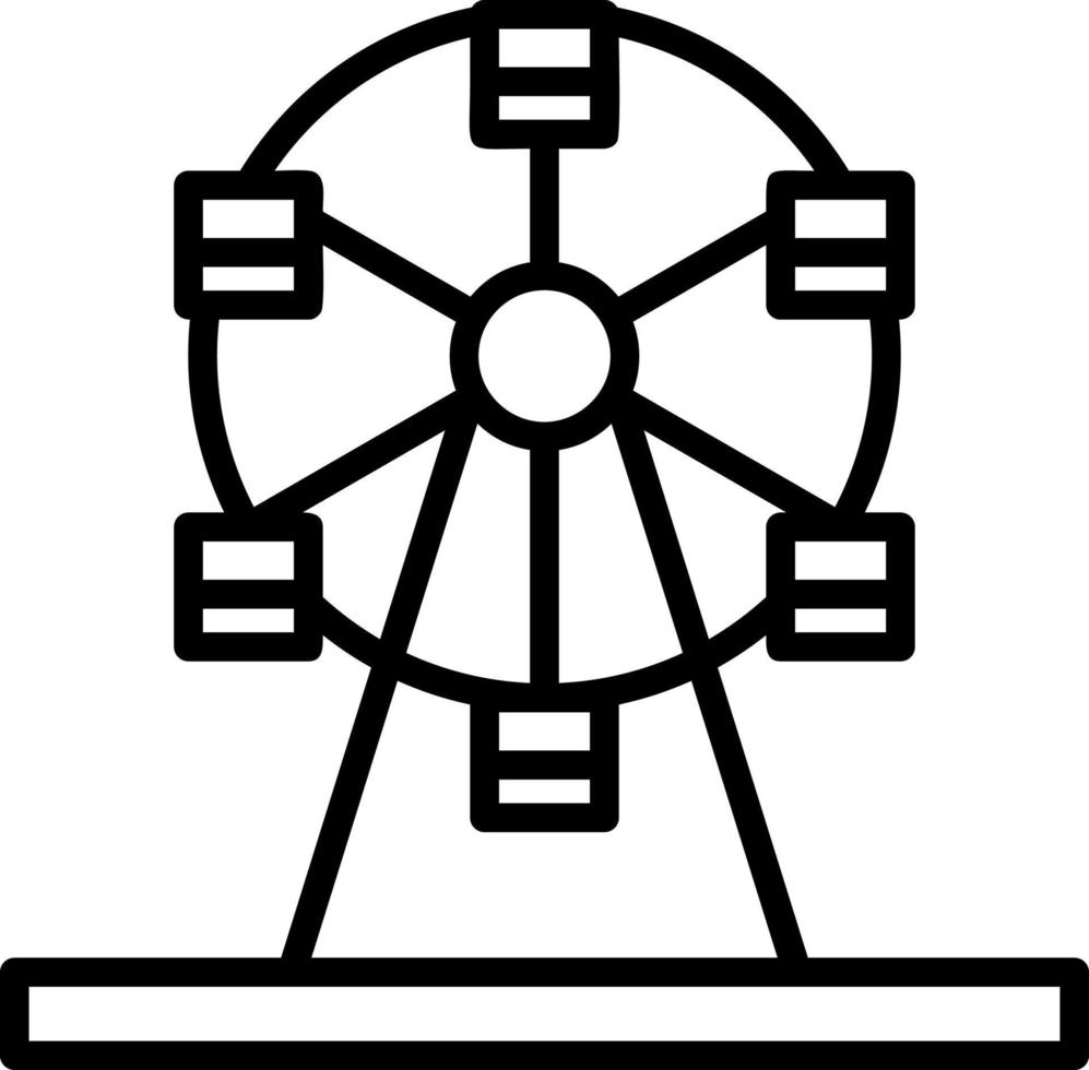 conception d'icône vecteur grande roue