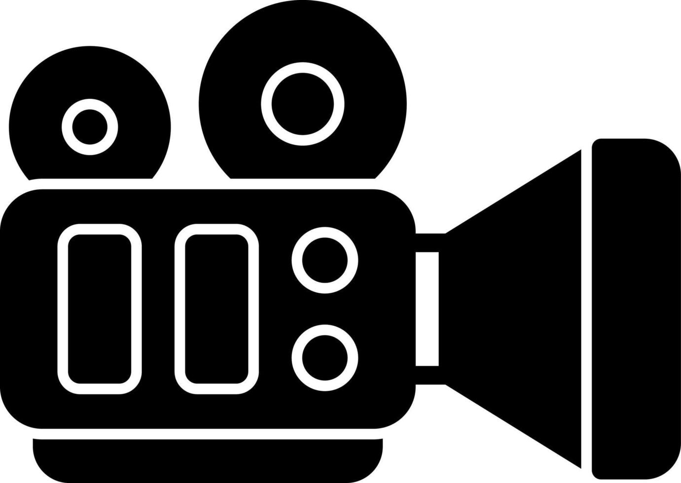 conception d'icône de vecteur de caméra de film