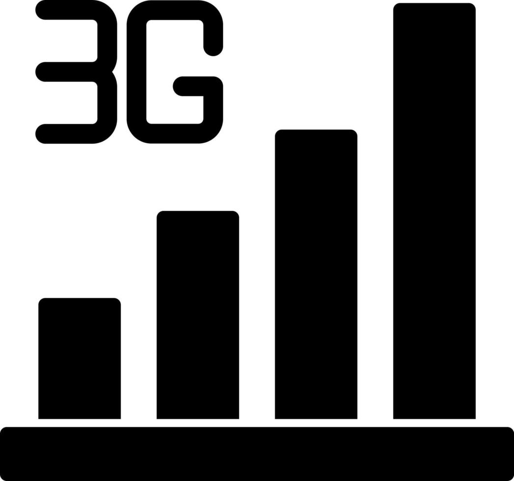 conception d'icône vectorielle 3g vecteur