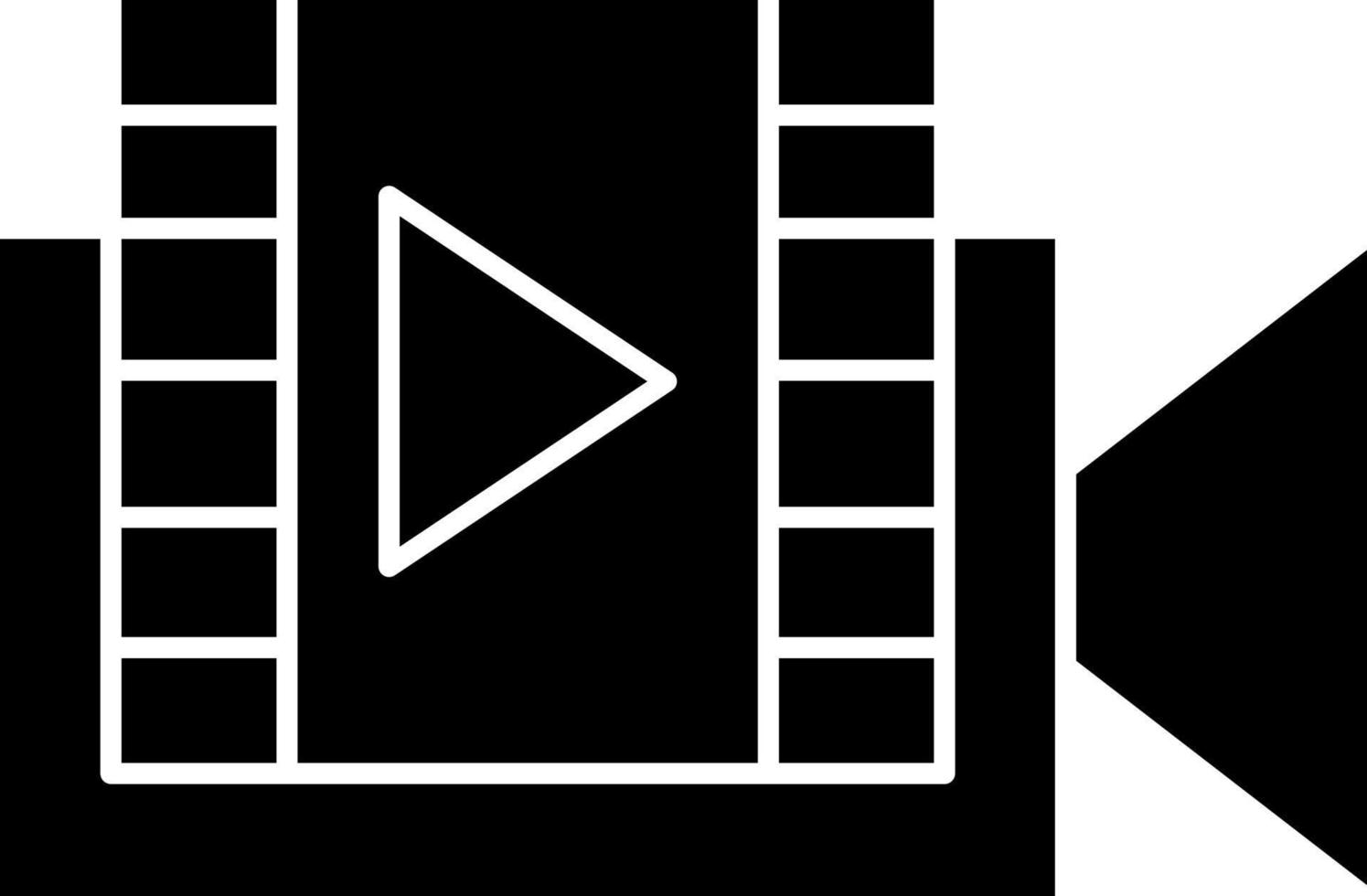 conception d'icône vectorielle de production vidéo vecteur