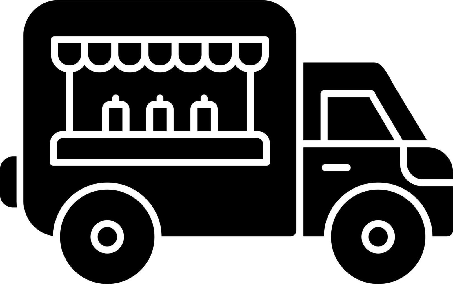 conception d'icône de vecteur de camion de nourriture