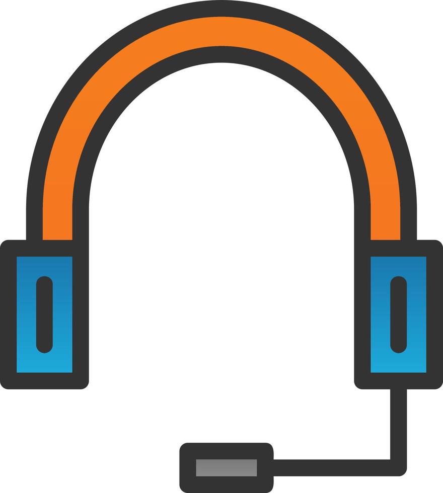 conception d'icône de vecteur de casque