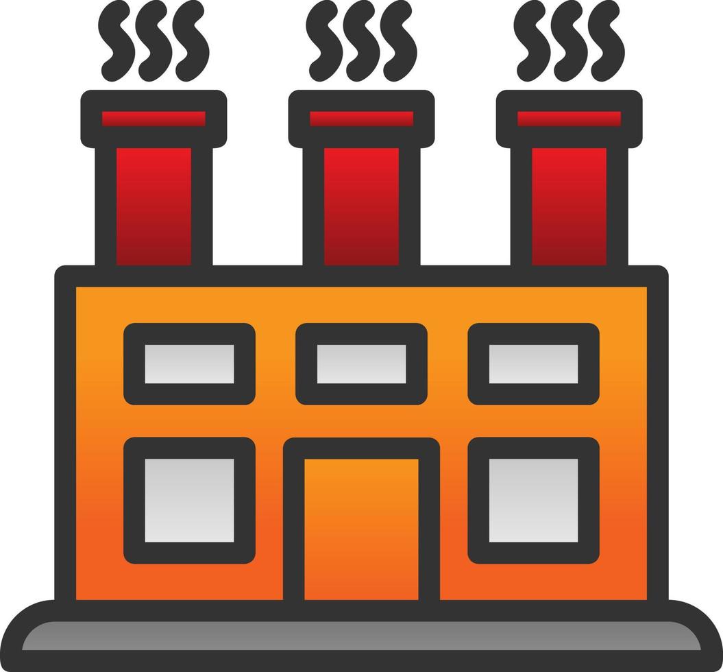 conception d'icône de vecteur d'usine