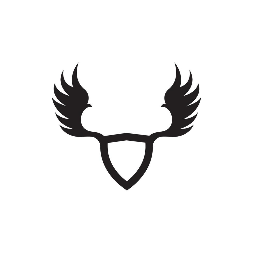 modèle de vecteur de logo d'ailes d'oiseaux
