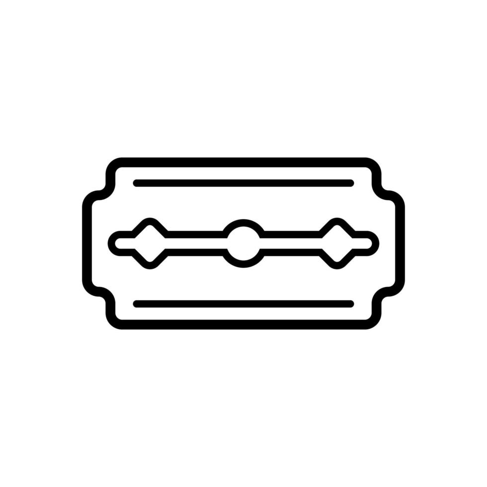 Conception d'illustration vectorielle d'icône de rasoir à lame vecteur