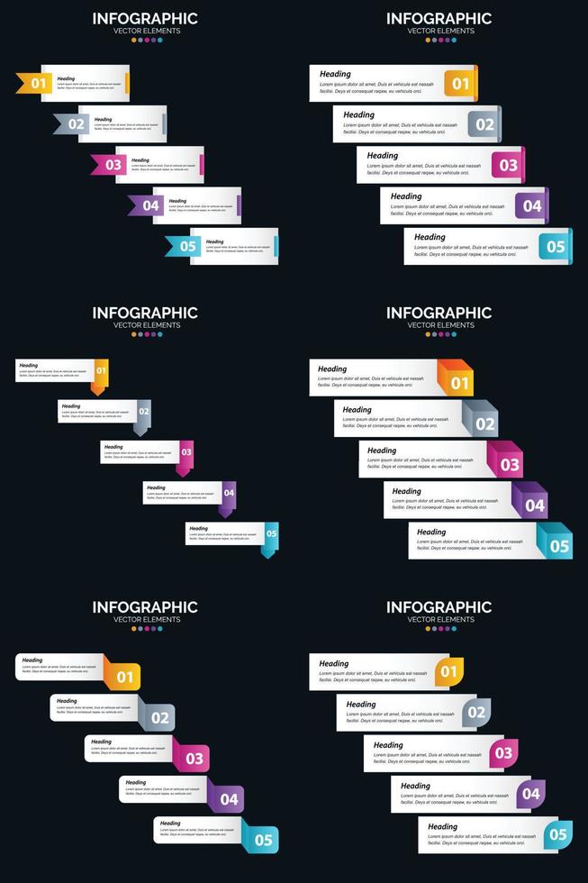 utilisez des infographies vectorielles dans vos présentations professionnelles pour un impact accru vecteur