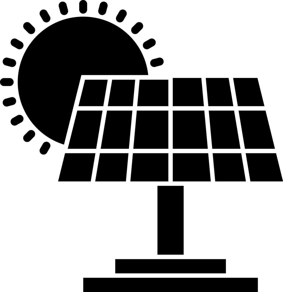 conception d'icône de vecteur de panneau solaire