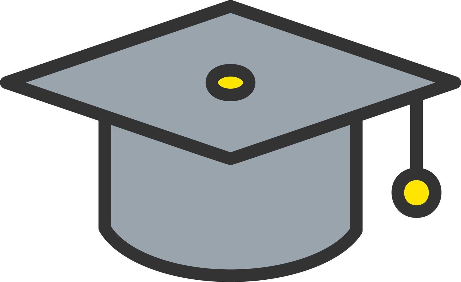 icône de vecteur de chapeau de graduation