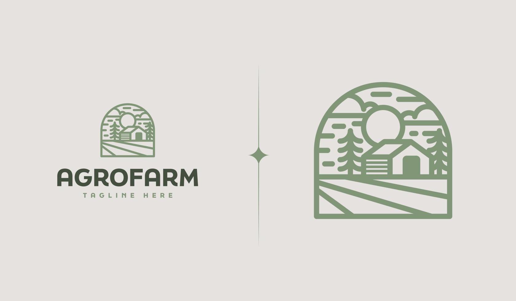 illustration de logo de ferme de grange en bois vintage rétro rustique. symbole premium créatif universel. modèle de logo d'icône de signe vectoriel. illustration vectorielle vecteur