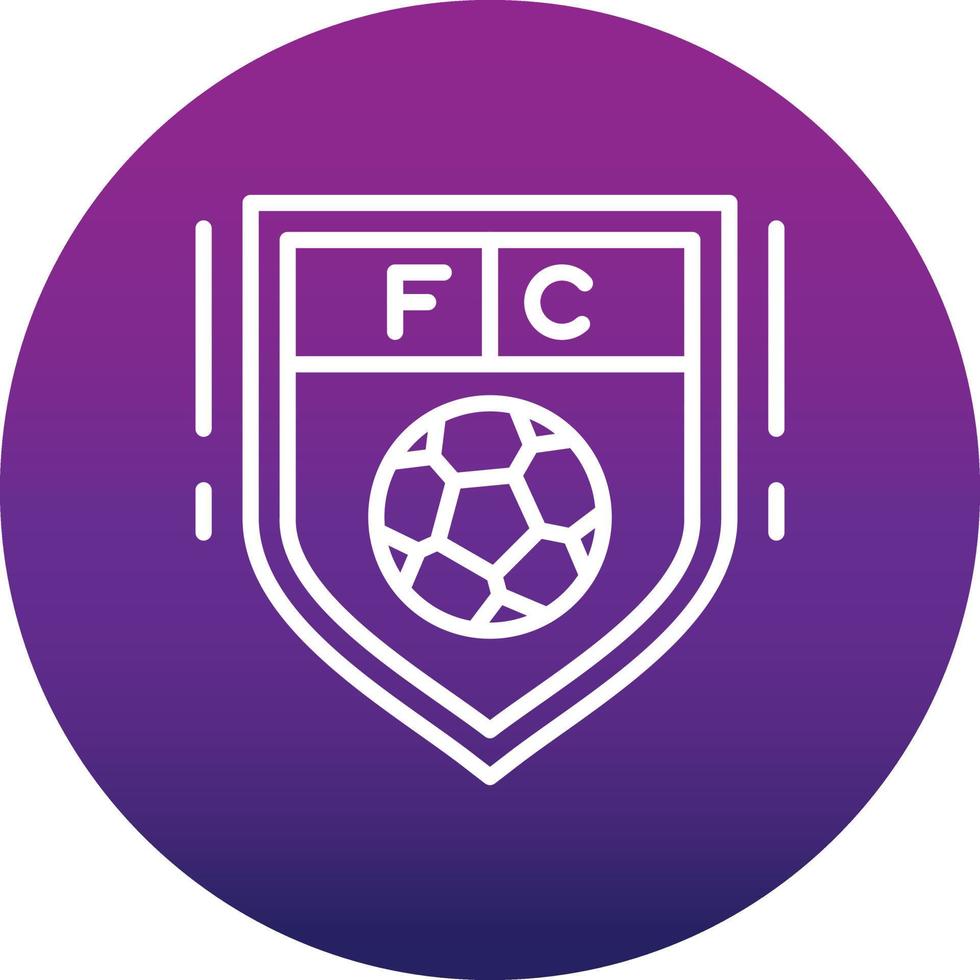 icône de vecteur de club de football